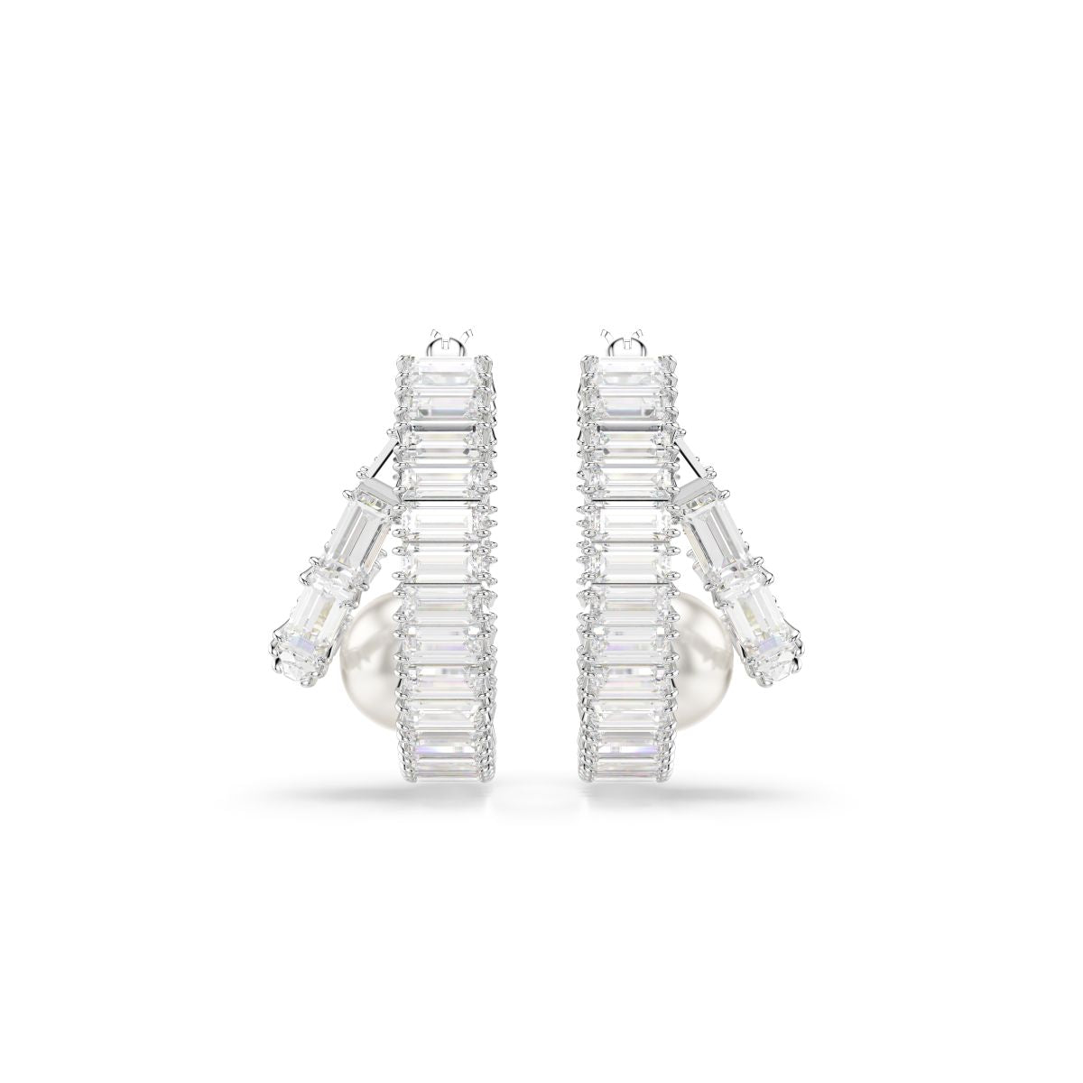 SS25 CAPSULE:OHRSTECKER PRL HOOP WHI/RHS