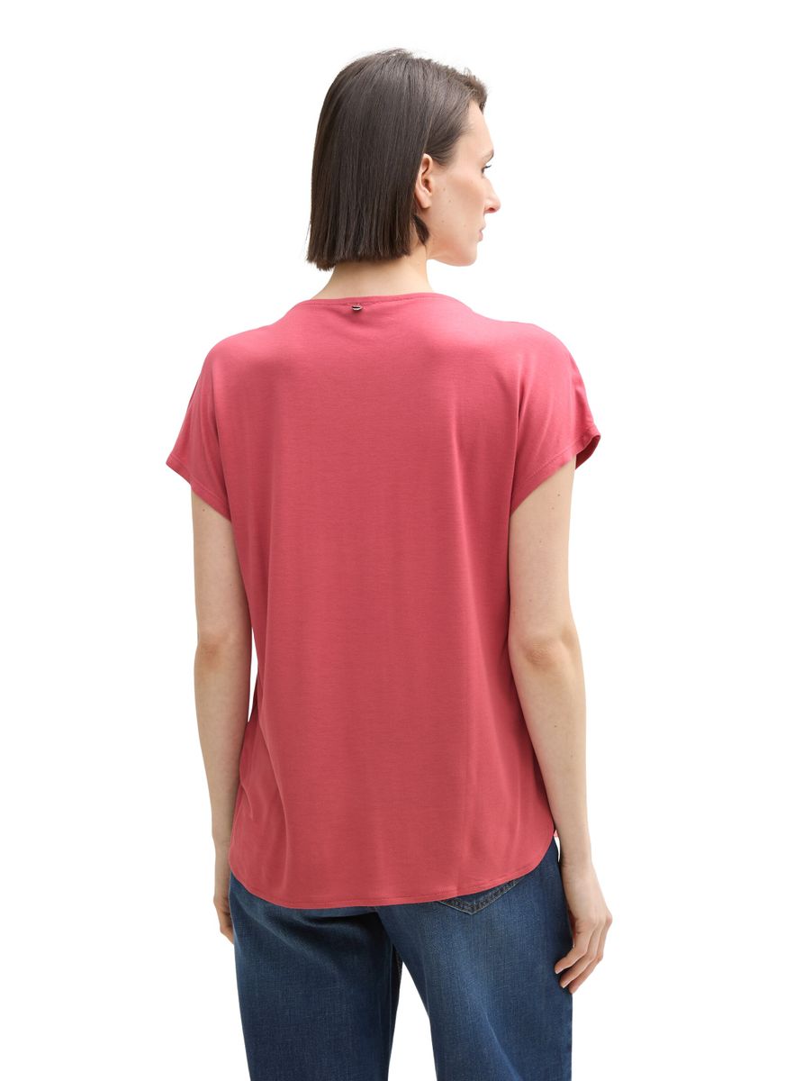 T-Shirt aus Materialmix