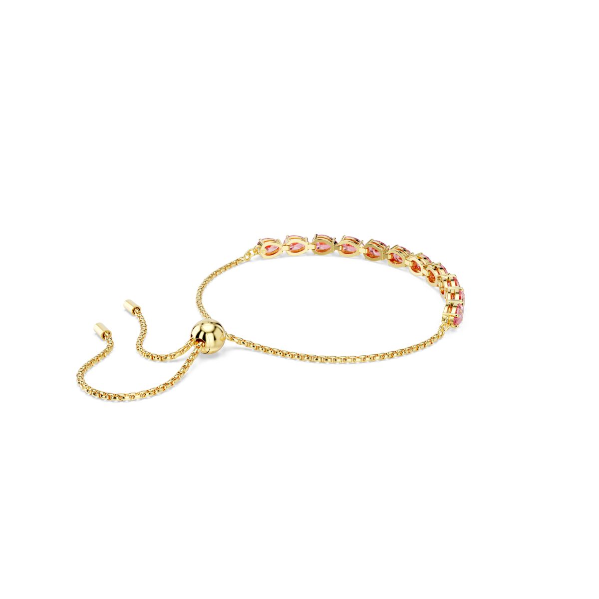 Matrix Armband, Tropfenschliff, Rosa, Goldlegierungsschicht
