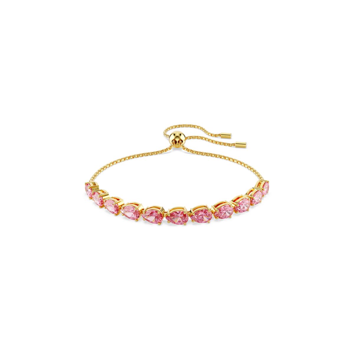 Matrix Armband, Tropfenschliff, Rosa, Goldlegierungsschicht
