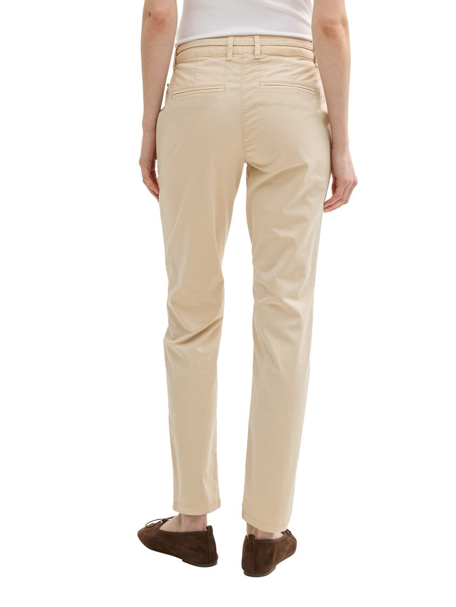 Slim Chino Hose mit Gürtel