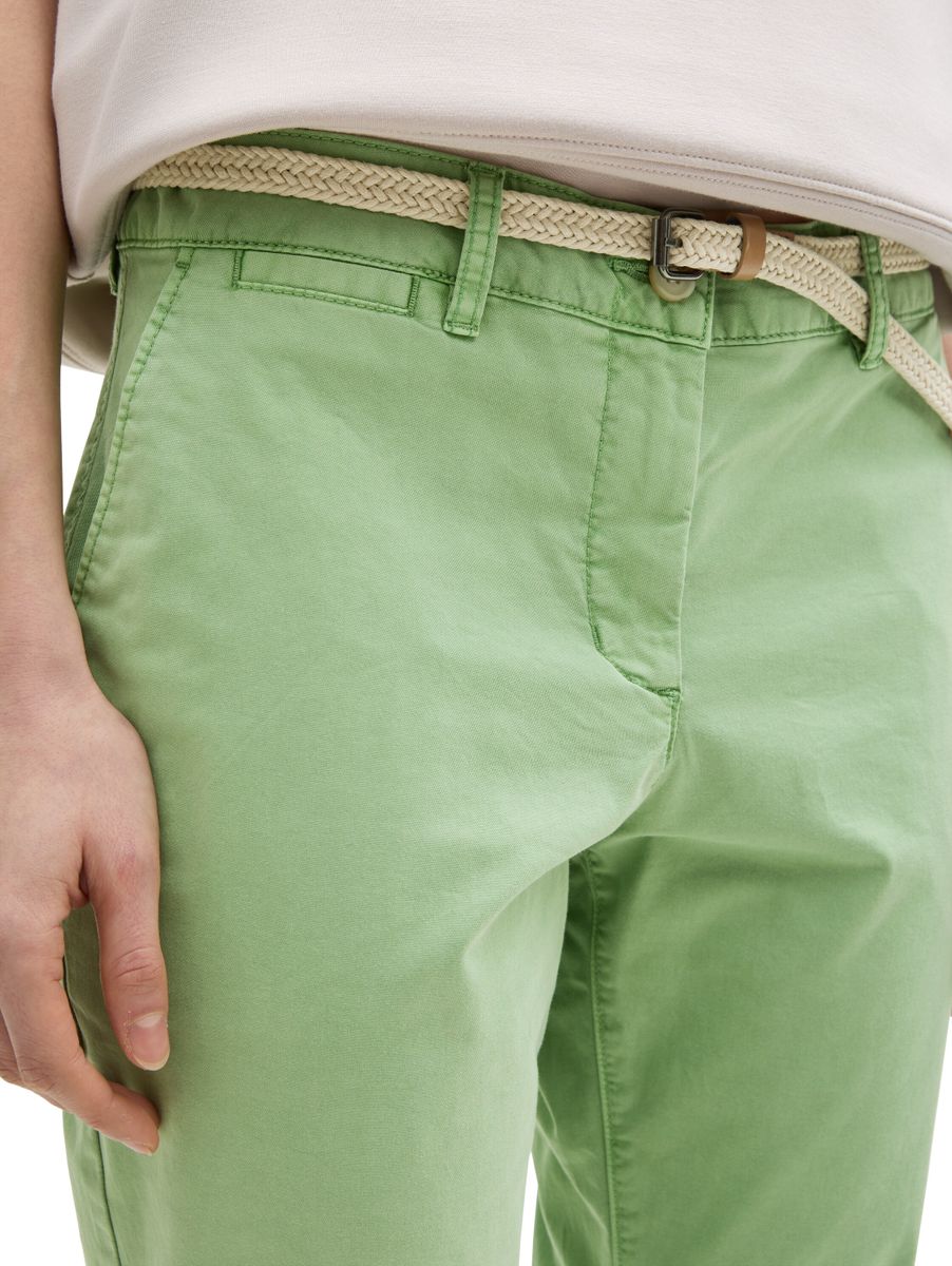 Slim Chino Hose mit Gürtel
