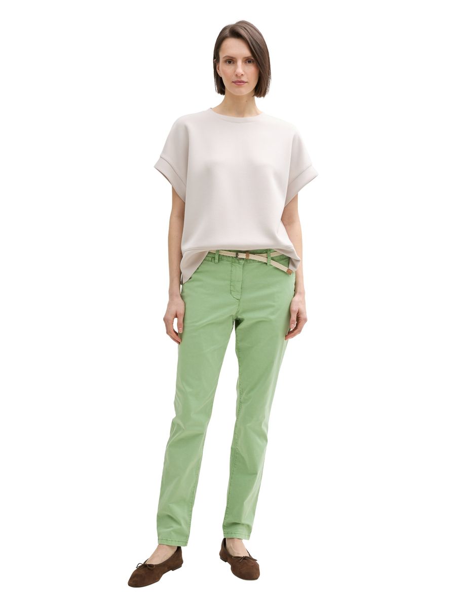 Slim Chino Hose mit Gürtel