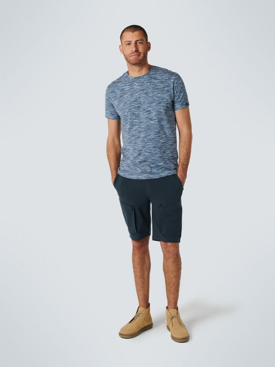 T-Shirt Crewneck Multi Coloured Yarn Dyed Melange