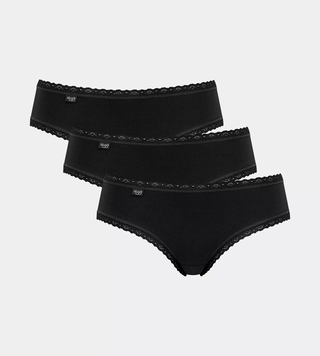 sloggi 24/7 Cotton Lace Hipster C3P