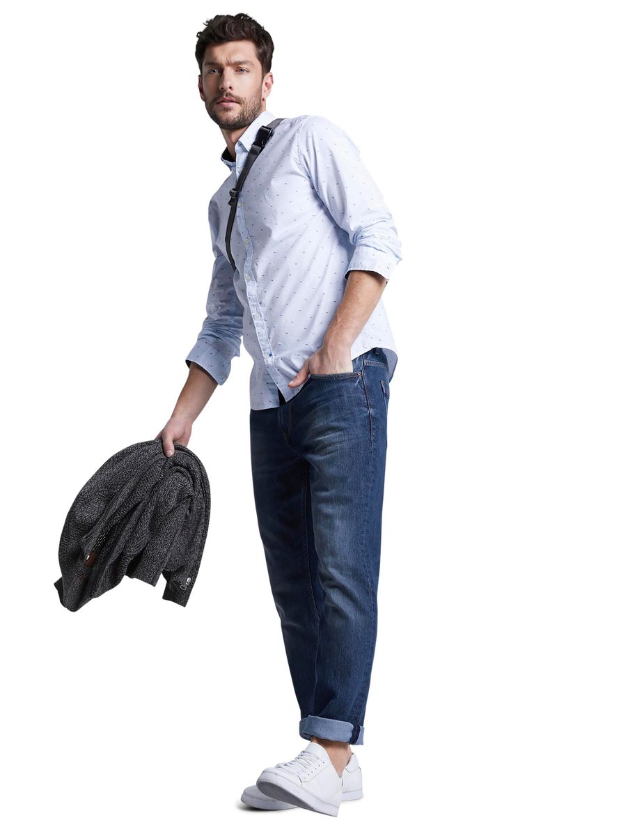 Hemd mit Allover-Print