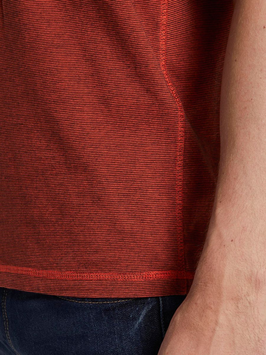 Serafino T-Shirt mit Farbmusterung