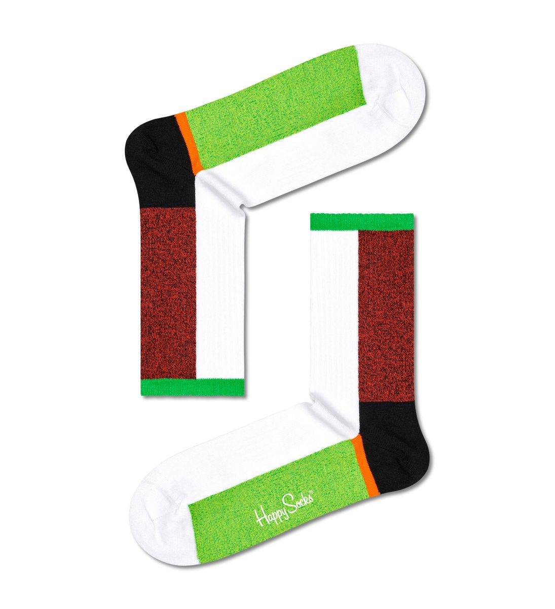 Blocked Fields 3/4 Crew Sock