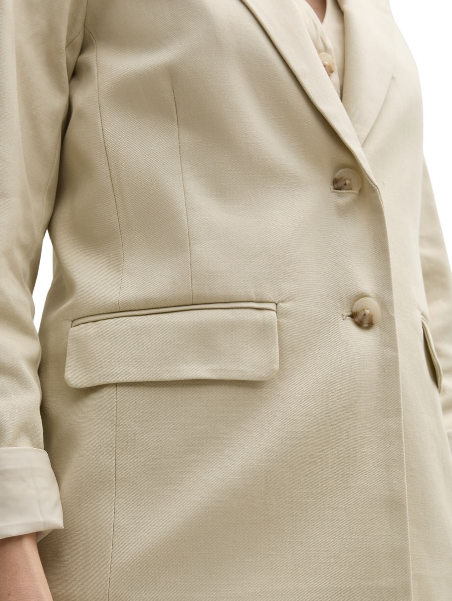 Regular Fit Blazer aus Twill