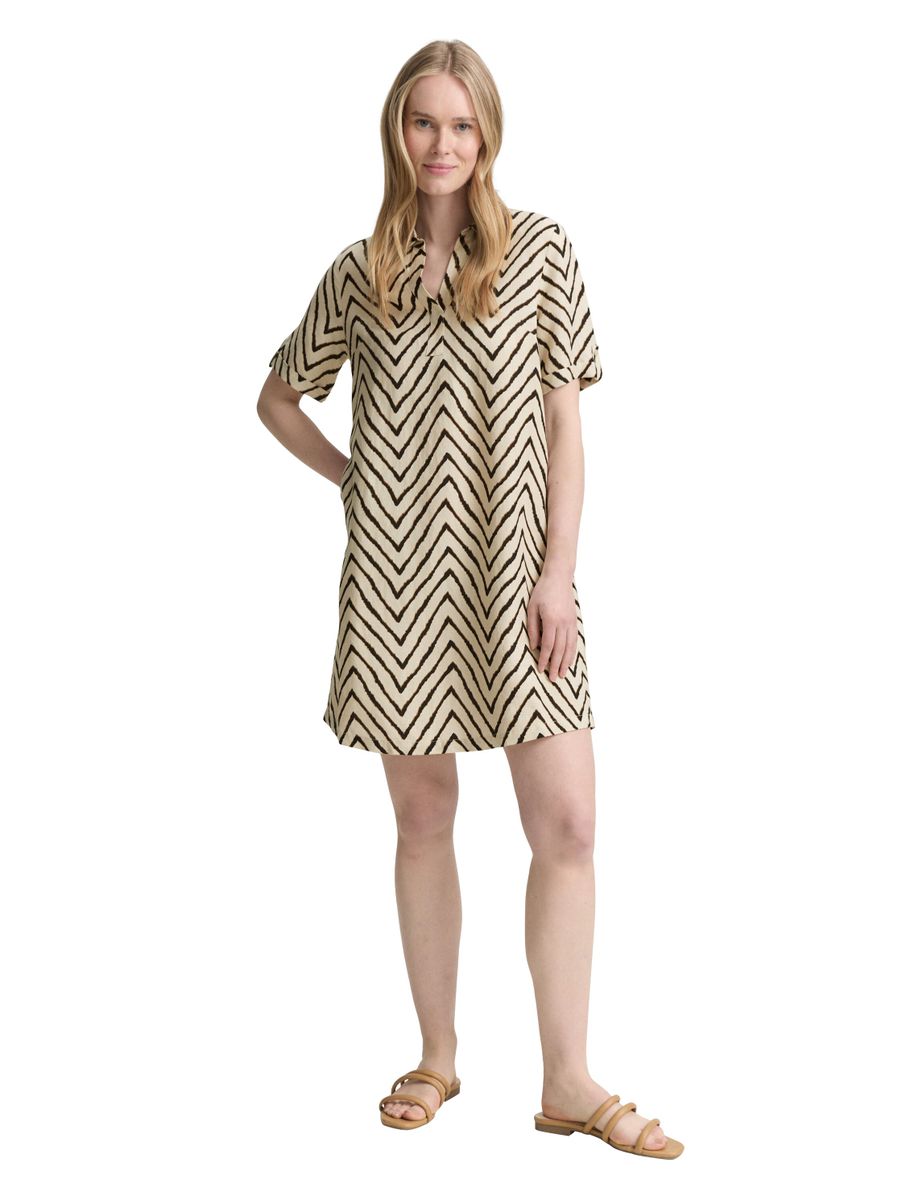 Kleid mit Leinenanteil