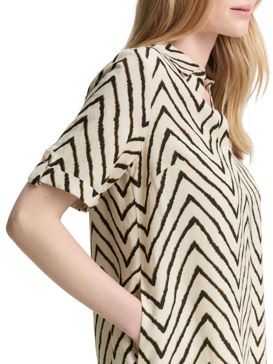 Kleid mit Leinenanteil