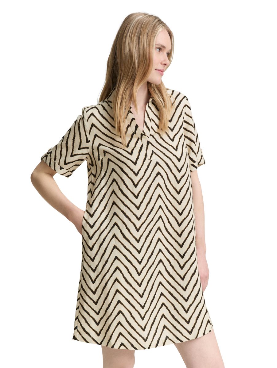 Kleid mit Leinenanteil