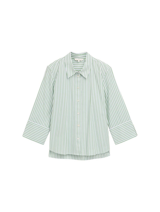 Loose Fit Bluse mit Streifenmuster