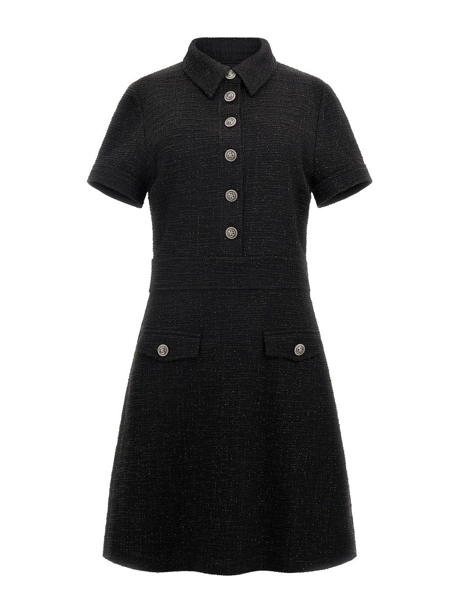 SS TAMARA BELTED TWEED DRESS
