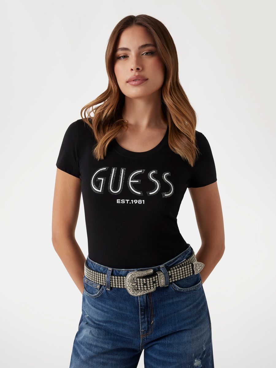 CN SS GUESS LOGO TEE