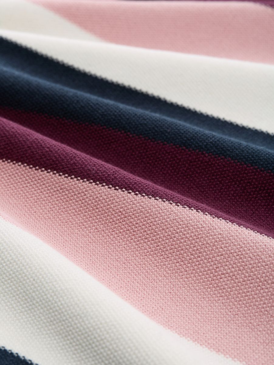 Knit structured striped
