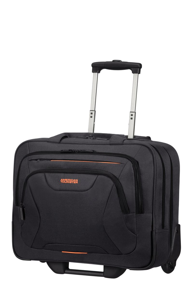 ROLLING TOTE 15.6" BLACK/ORANGE