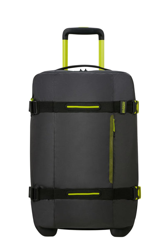 DUFFLE/WH S COATED BLACK/LIME