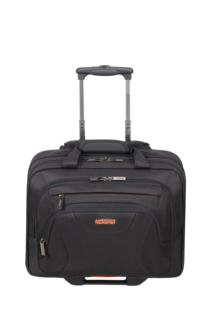ROLLING TOTE 15.6" BLACK/ORANGE