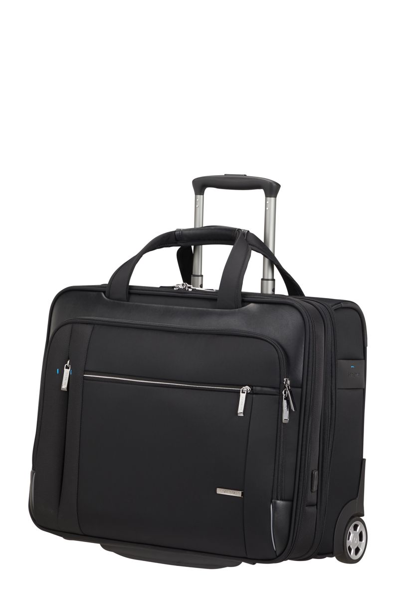 ROLLING TOTE 17.3" EXP BLACK