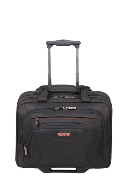 ROLLING TOTE 15.6" BLACK/ORANGE