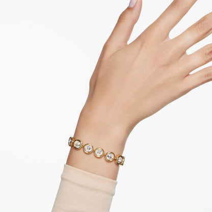 Imber Armband, Rundschliff, Weiß, Goldlegierungsschicht