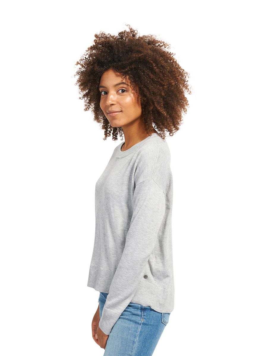 Pullover uni 1/1 round-neck - 2640/light frost gre