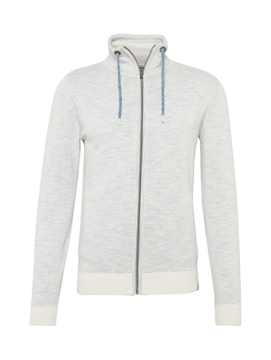 irregular striped zip jacket K - 8524/a breath of
