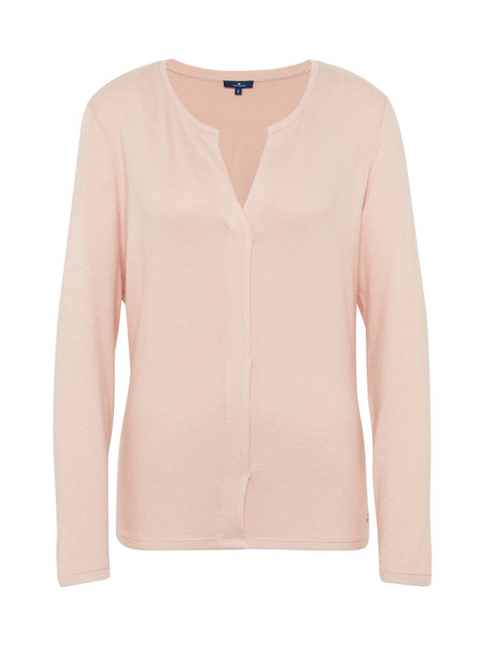 Langarmshirt in Melange-Optik