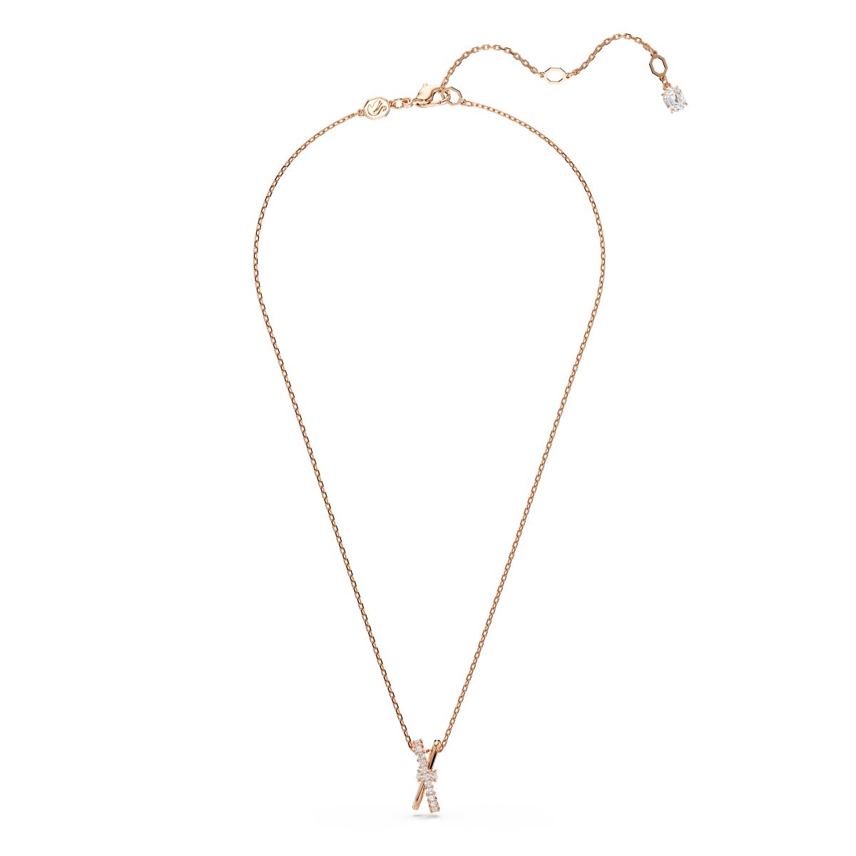 Hyperbola Anhänger, Verschiedene Schliffe, Twist, Weiß, Roségold-Legierungsschicht