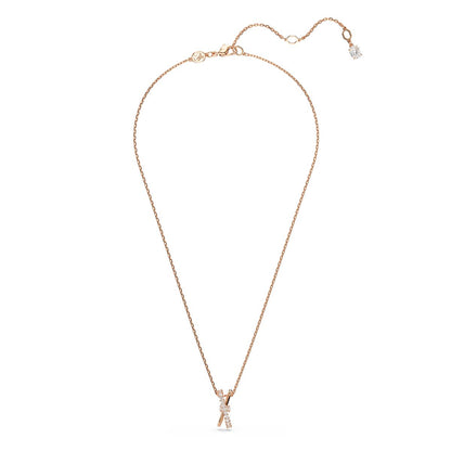 Hyperbola Anhänger, Verschiedene Schliffe, Twist, Weiß, Roségold-Legierungsschicht