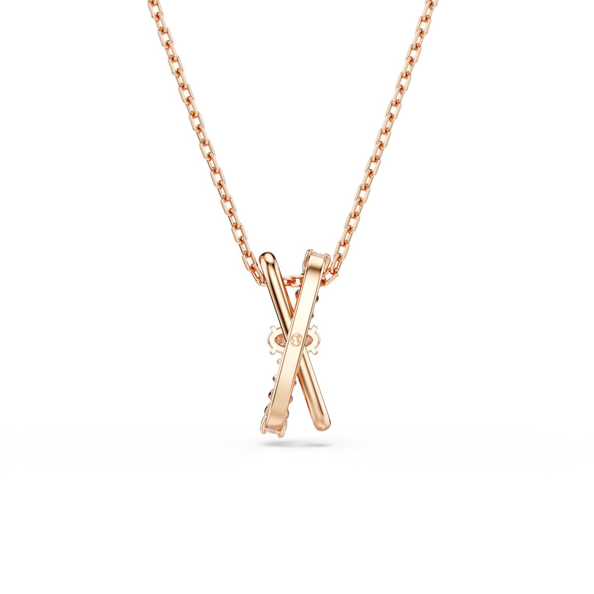 Hyperbola Anhänger, Verschiedene Schliffe, Twist, Weiß, Roségold-Legierungsschicht