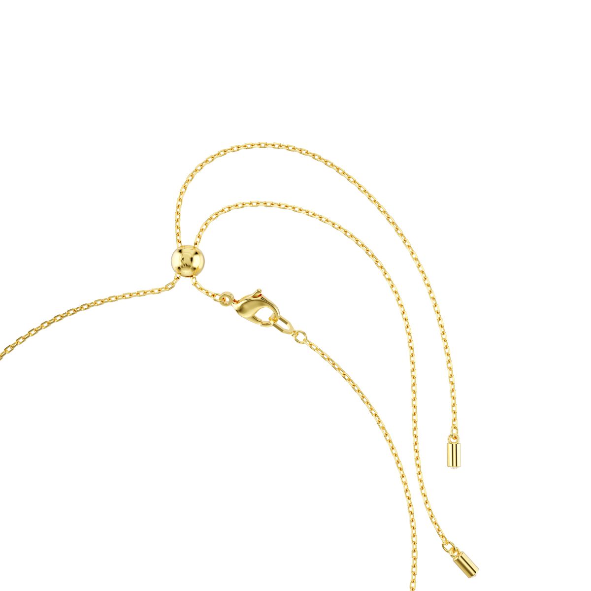 Symbolica Halsband, Mond, Unendlichkeitssymbol, Glücksklee, Augensymbol und Hufeisen, Blau, Goldlegierungsschicht