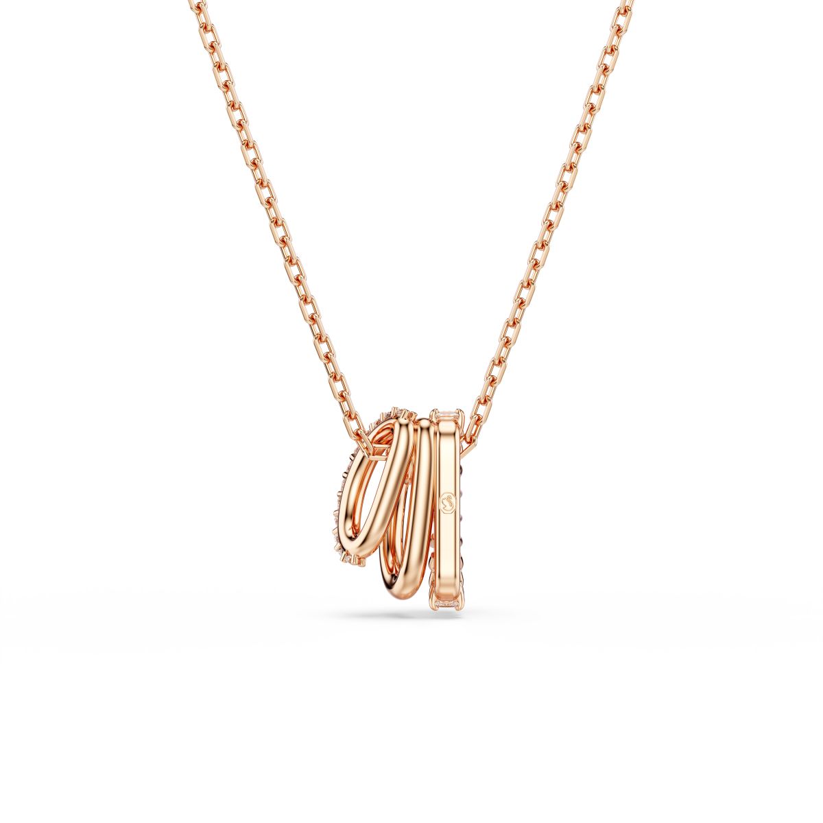 Hyperbola Anhänger, Verschiedene Schliffe, Weiß, Roségold-Legierungsschicht