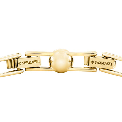 Una Angelic Tennis Armband, Rundschliff, Pavé, Mittel, Weiß, Goldlegierungsschicht