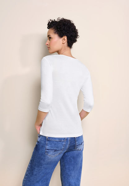 Basic T-Shirt mit 3/4 Arm