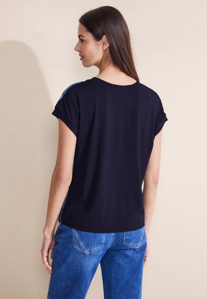 Materialmix T-Shirt