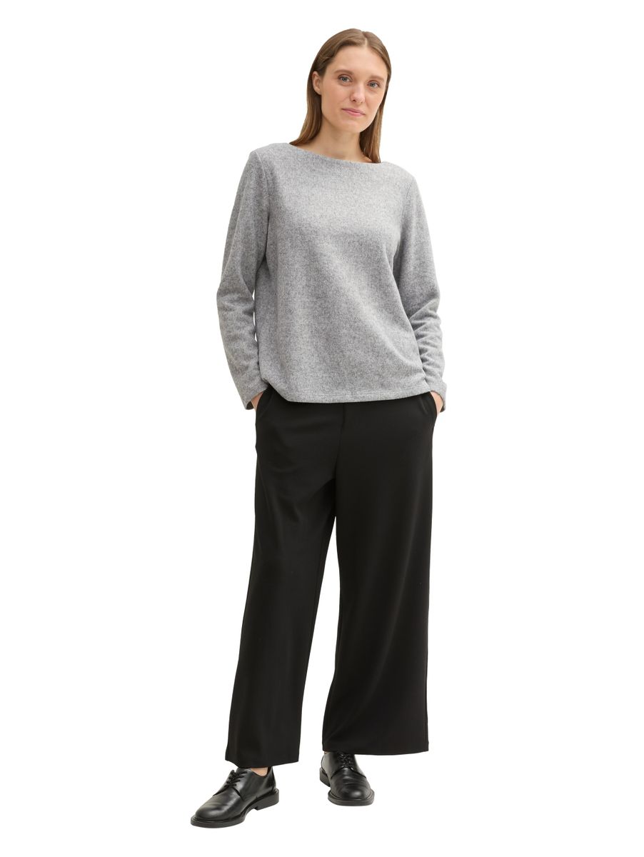 Geripptes Sweatshirt