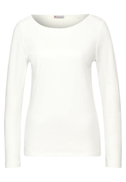 Shirt mit U-Boot-Ausschnitt