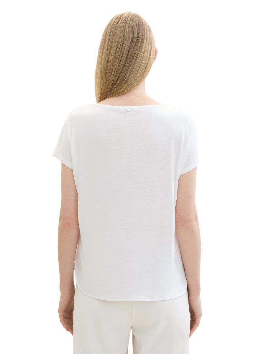 T-Shirt aus Materialmix