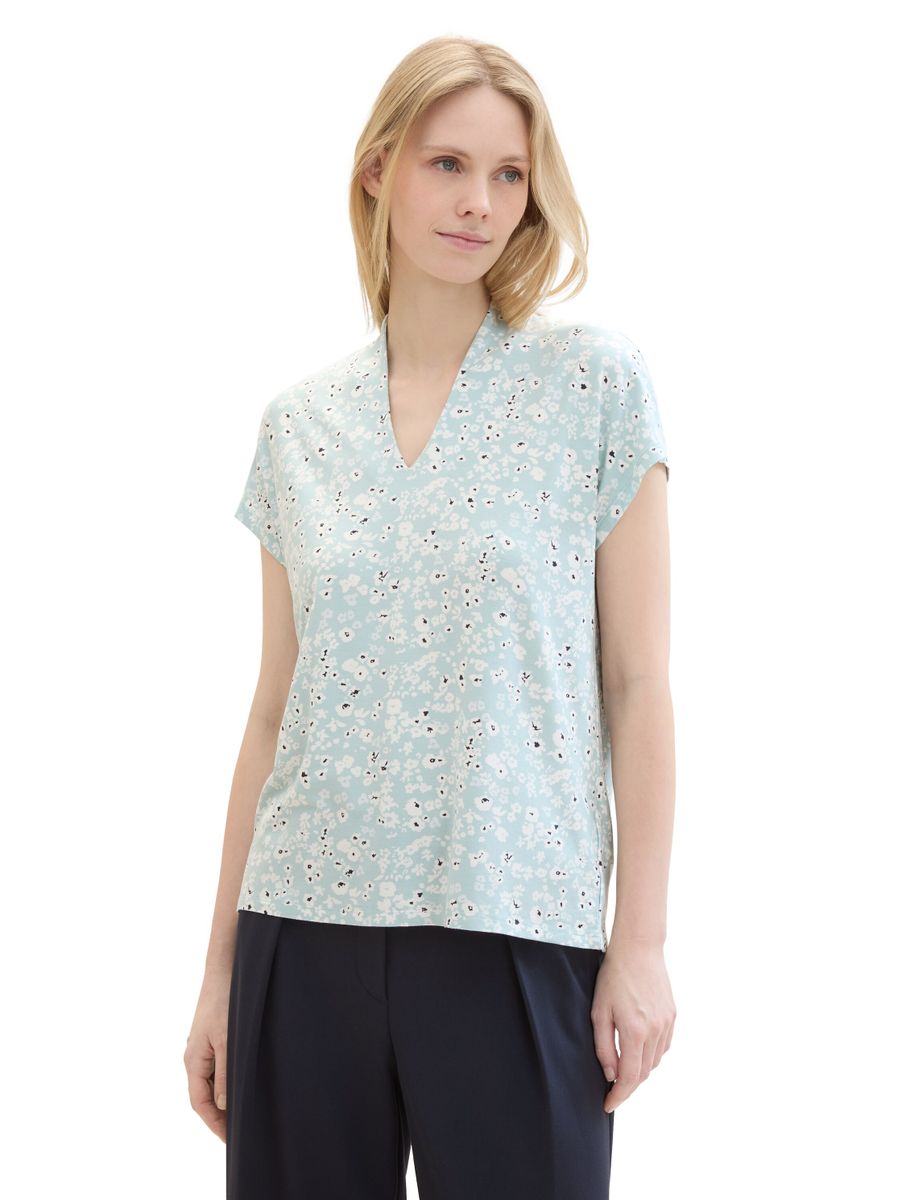 T-Shirt mit V-Ausschnitt