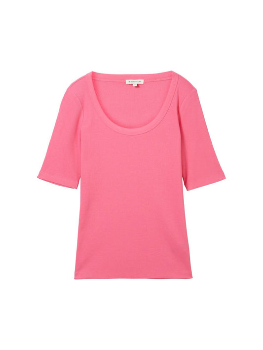 T-Shirt mit Rib
