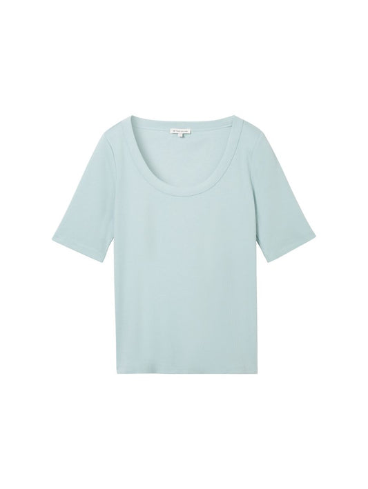 T-Shirt mit Rib