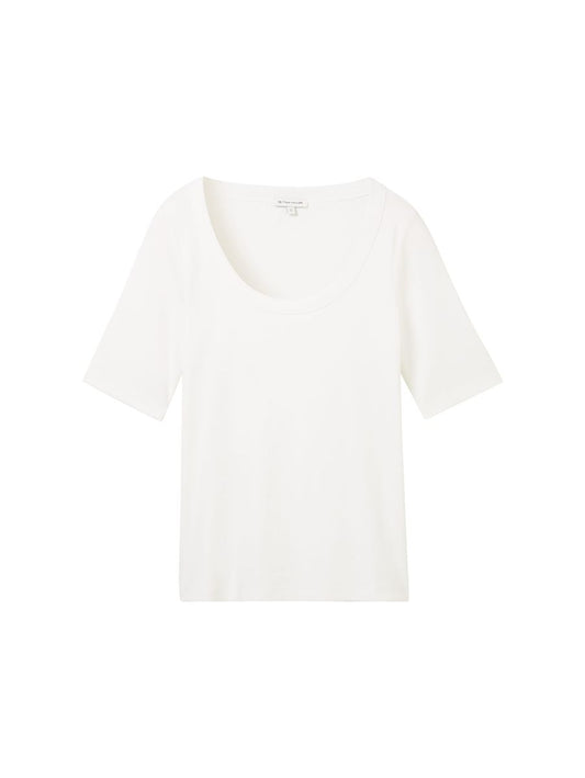 T-Shirt mit Rib