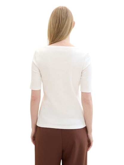 T-Shirt mit Rib