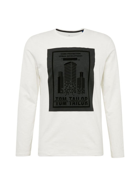 Langarmshirt mit Brustprint