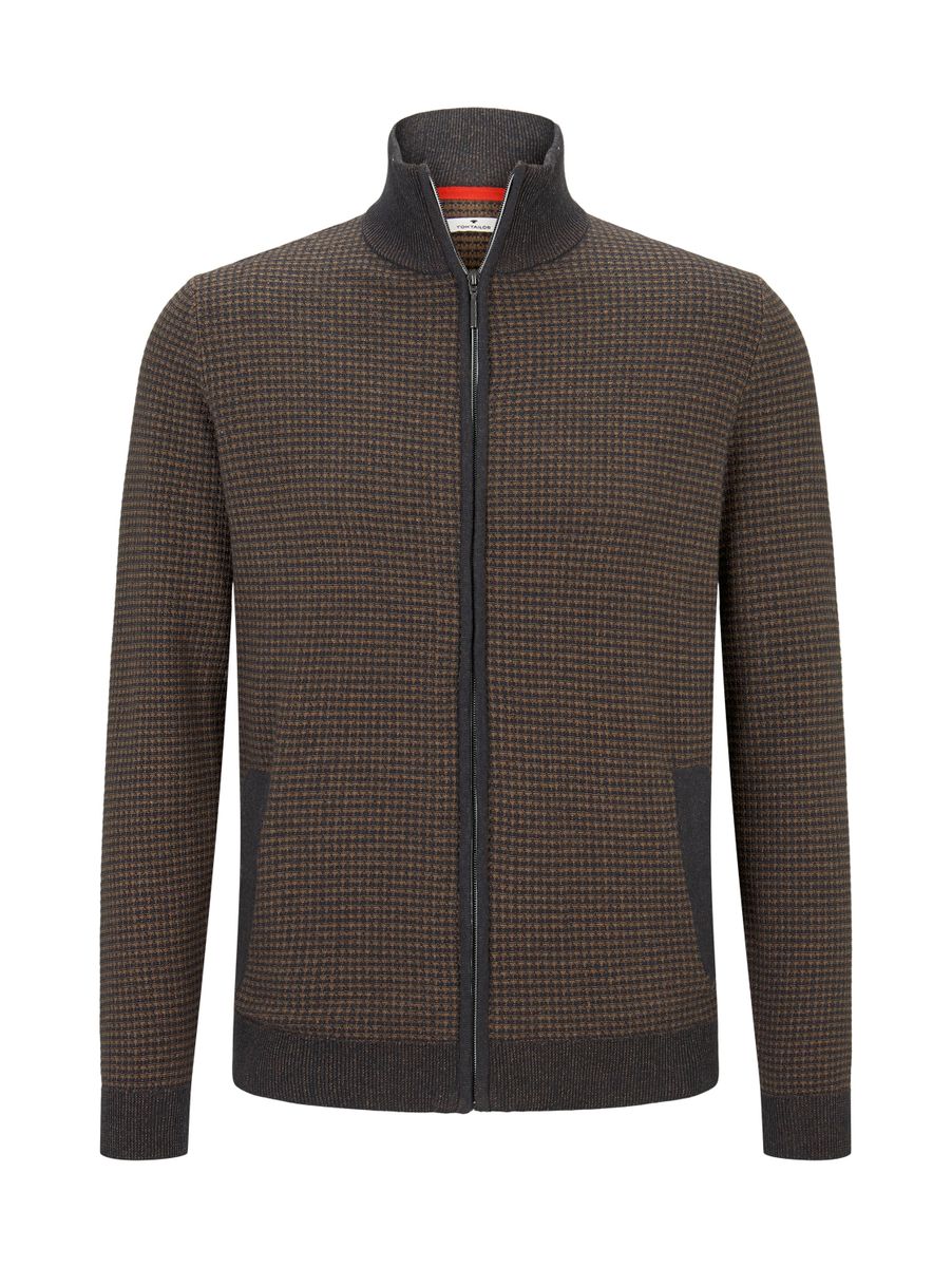 strukturierte Sweatjacke