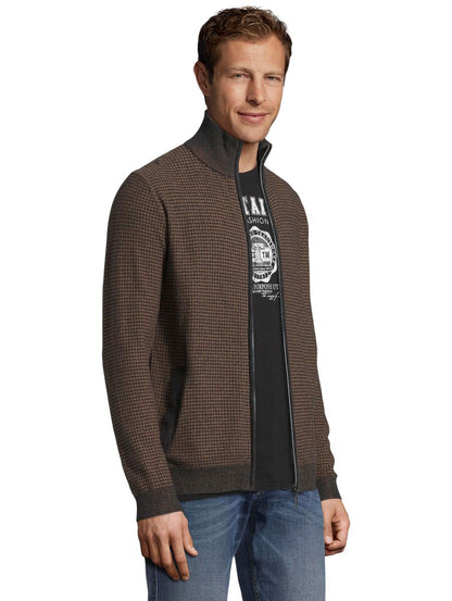 strukturierte Sweatjacke