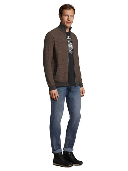 strukturierte Sweatjacke
