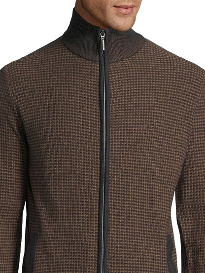 strukturierte Sweatjacke